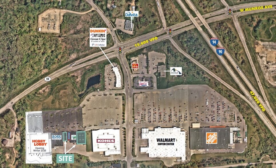 121 Commerce St, Wisconsin Dells, WI for lease - Aerial - Image 3 of 4