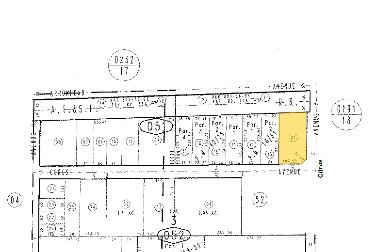 8788 Citrus Ave, Fontana, CA for lease - Plat Map - Image 3 of 18