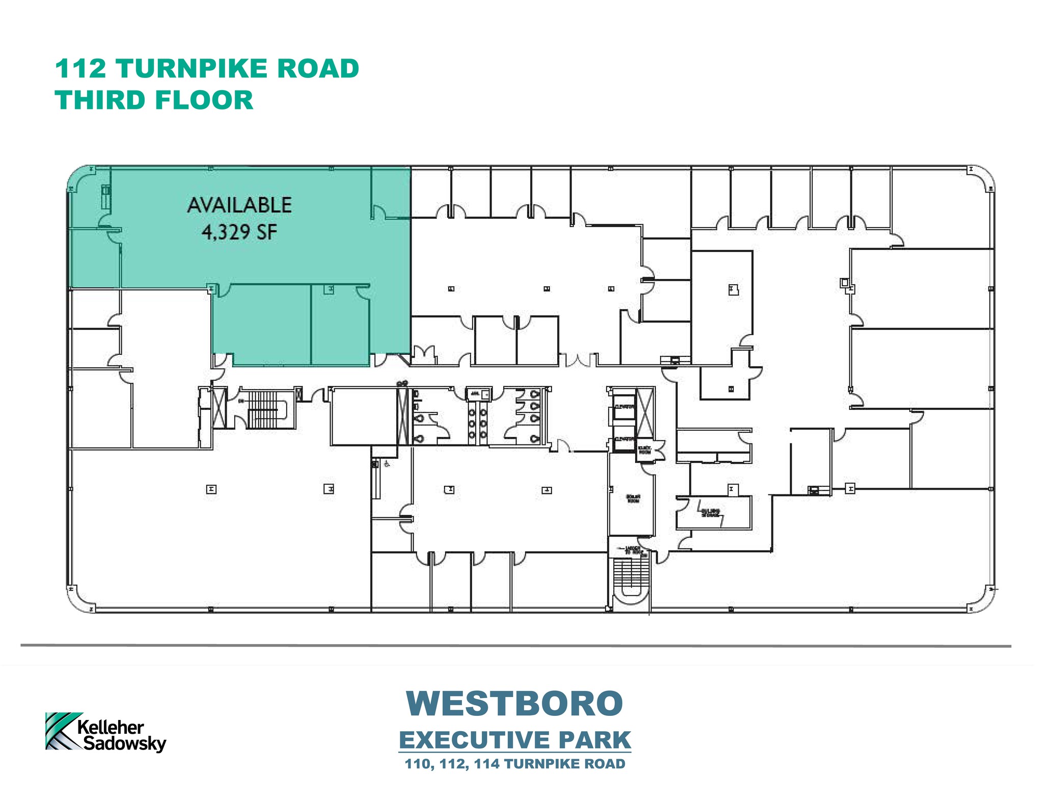 114 Turnpike Rd, Westborough, MA for lease Floor Plan- Image 1 of 1