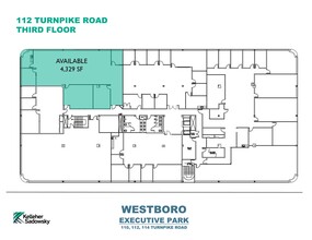 114 Turnpike Rd, Westborough, MA for lease Floor Plan- Image 1 of 1