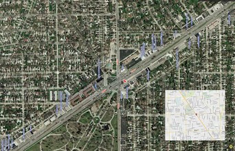 28945-28997 Woodward Ave, Berkley, MI - aerial  map view