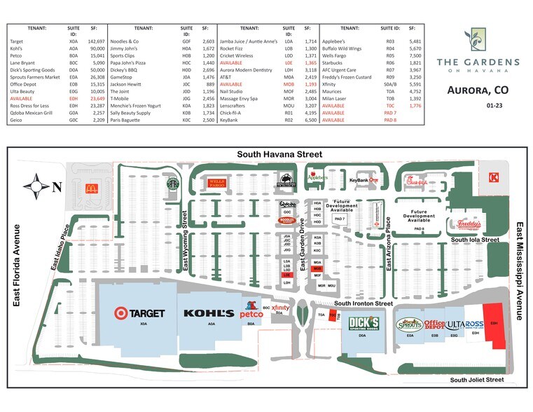 10552 E Arizona Pl, Aurora, CO for lease - Site Plan - Image 2 of 2
