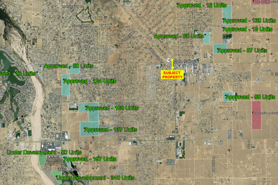 Highway 18 & Navajo Rd, Apple Valley, CA for lease - Aerial - Image 3 of 3