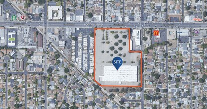 8040 Foothill Blvd, Sunland, CA - AERIAL map view