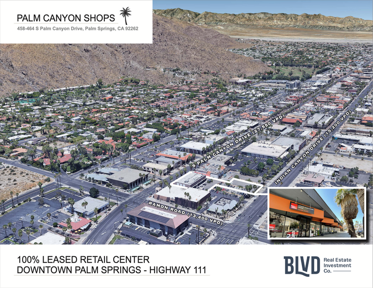 462 S Palm Canyon Dr, Palm Springs, CA for lease - Building Photo - Image 2 of 16