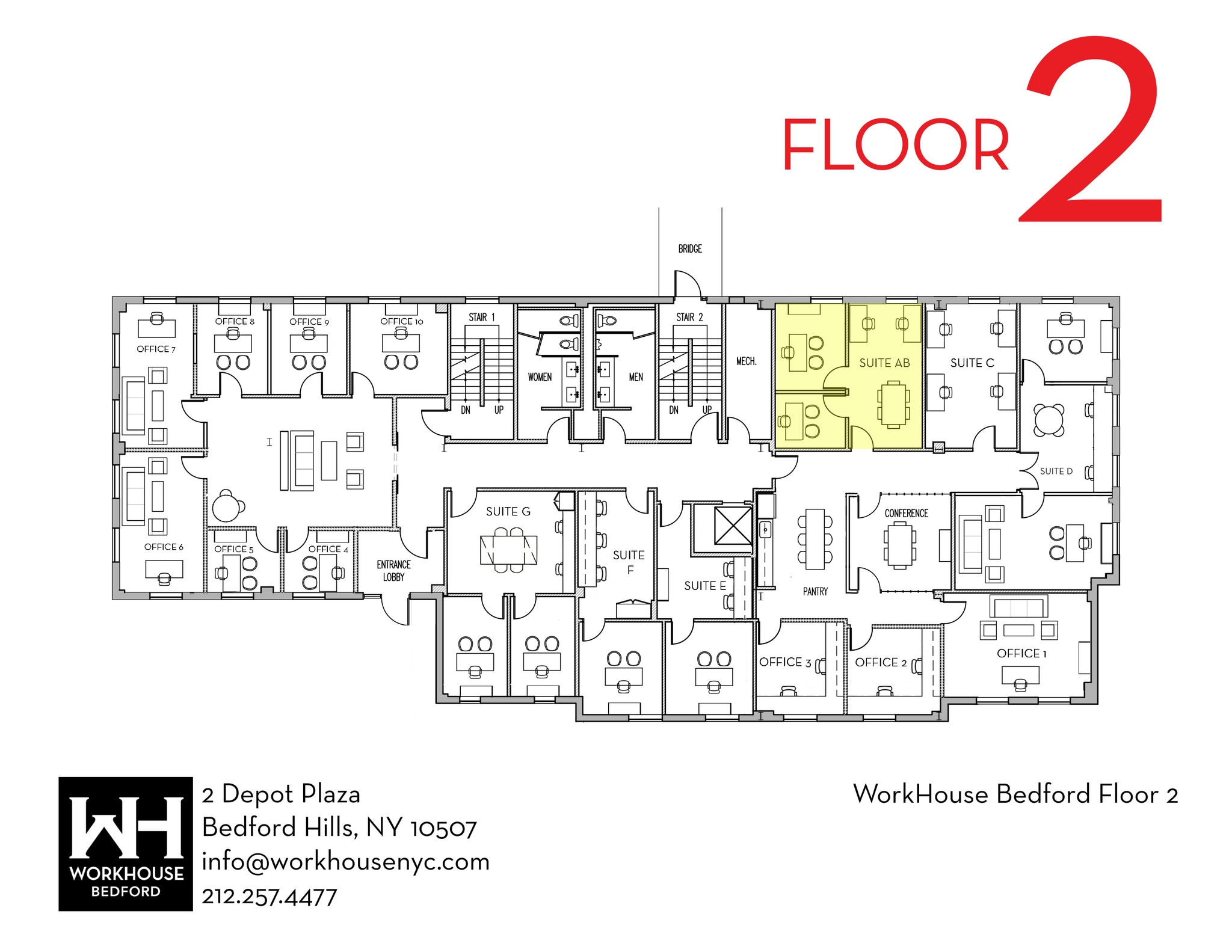 2 Depot Plz, Bedford Hills, NY for lease Floor Plan- Image 1 of 1