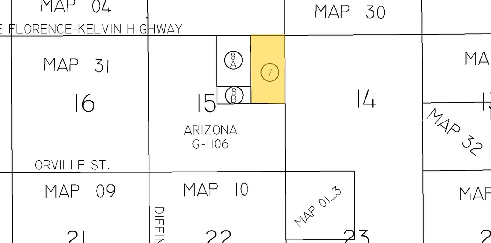 0 E Florence-Kelvin Hwy, Florence, AZ for sale - Plat Map - Image 3 of 3