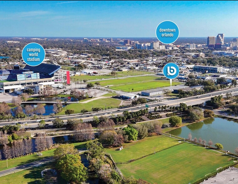 1422-1446 W Anderson St, Orlando, FL for lease - Aerial - Image 2 of 2