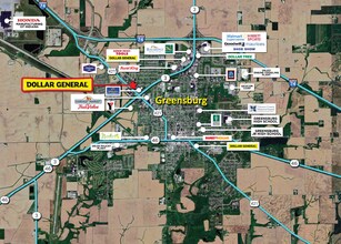 1115 W Westridge Pky, Greensburg, IN - AERIAL  map view - Image1