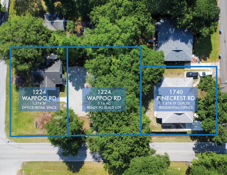 1224 Wappoo Rd & 1740 Pinecrest Rd portfolio of 3 properties for sale on LoopNet.com - Building Photo - Image 1 of 29