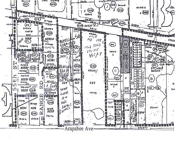 5741 Arapahoe Ave, Boulder, CO for sale Plat Map- Image 1 of 1