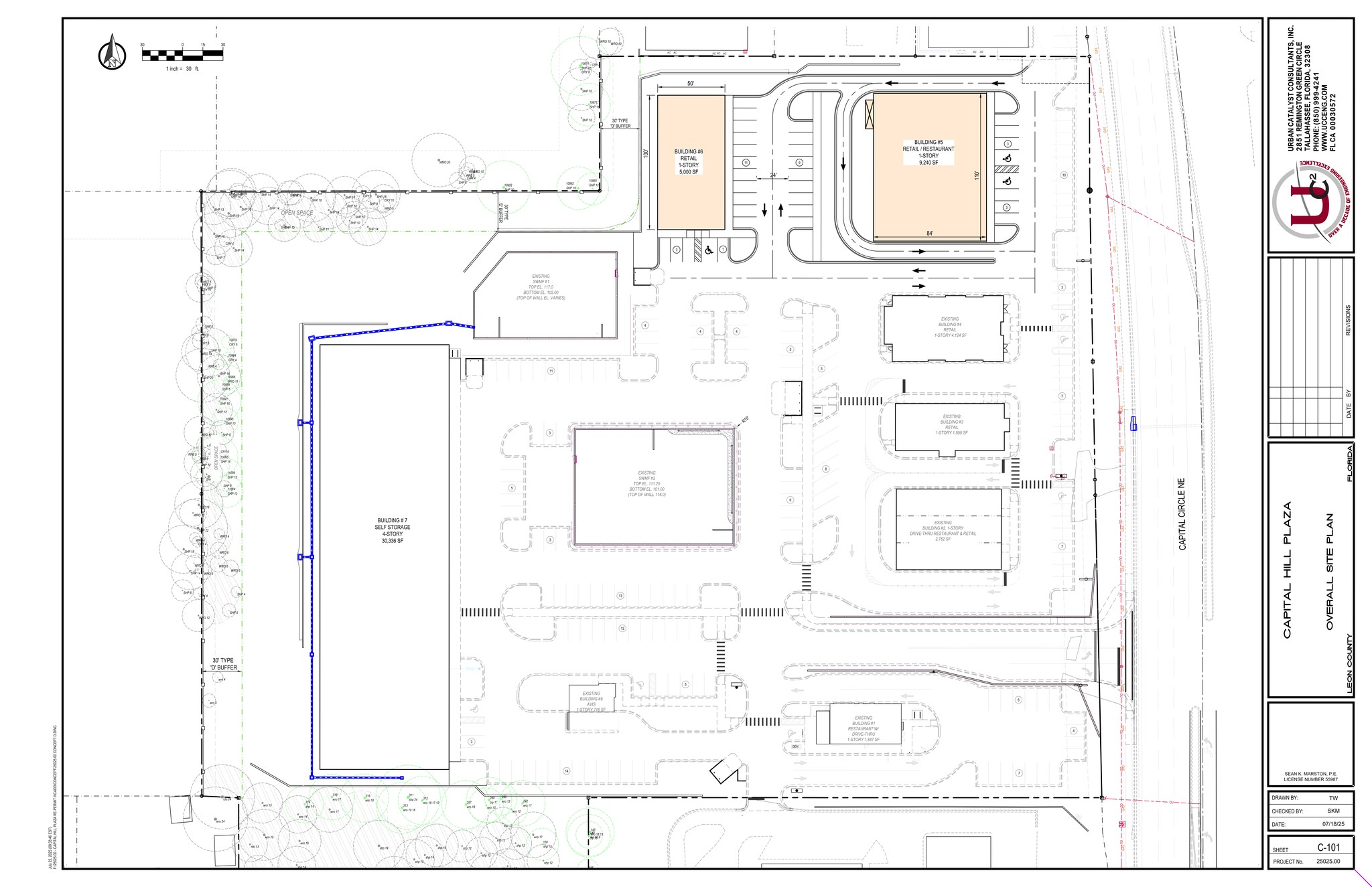 2320 Capital Cir NE, Tallahassee, FL for lease Site Plan- Image 1 of 19
