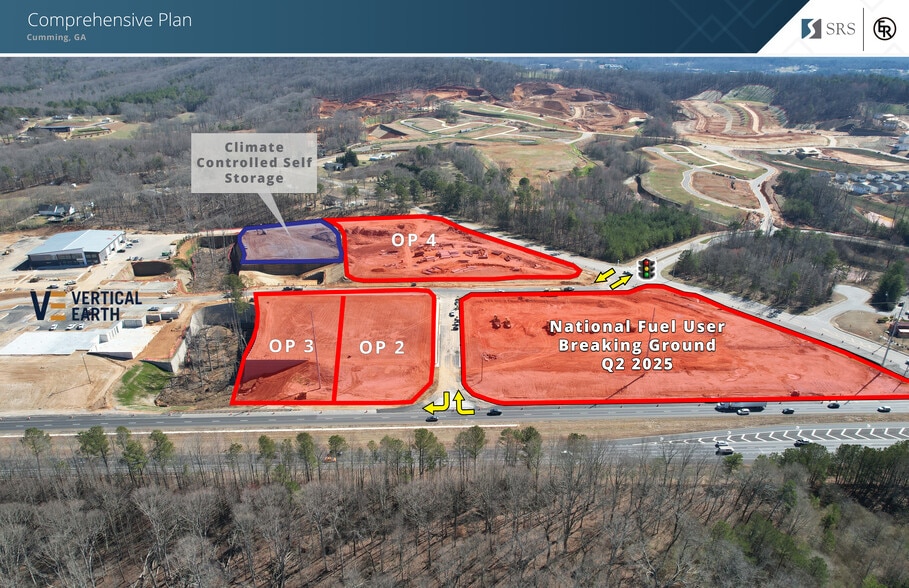 GA 400 & Settingdown Rd, Cumming, GA for lease - Aerial - Image 1 of 7