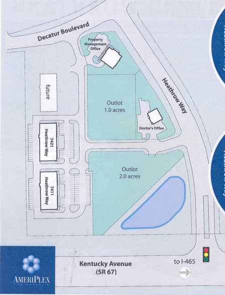 7411 Heathrow Way, Indianapolis, IN for lease - Site Plan - Image 2 of 13