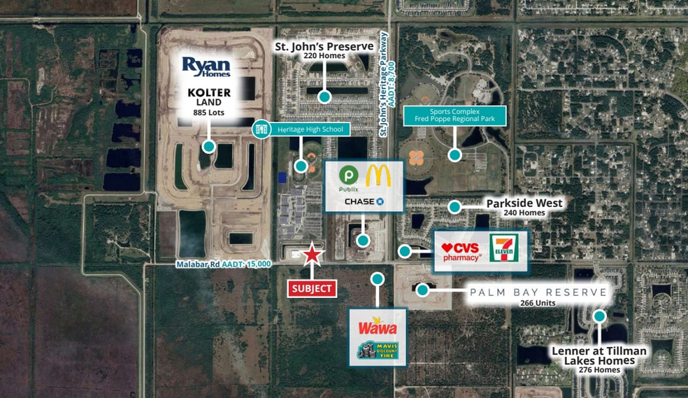 2351 Malabar Rd, Palm Bay, FL for sale - Aerial - Image 2 of 3