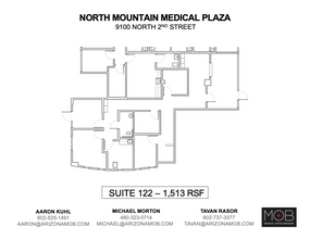 9100 N 2nd St, Phoenix, AZ for lease Floor Plan- Image 2 of 2