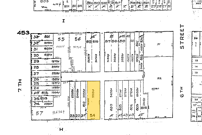 623-625 H St NW, Washington, DC for lease - Plat Map - Image 2 of 7