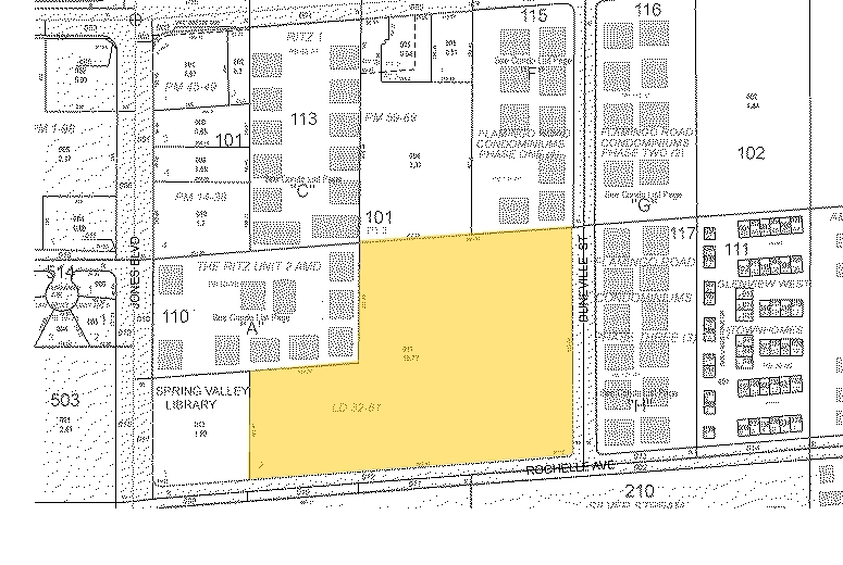 6000 W Rochelle Ave, Las Vegas, NV for lease - Plat Map - Image 2 of 2