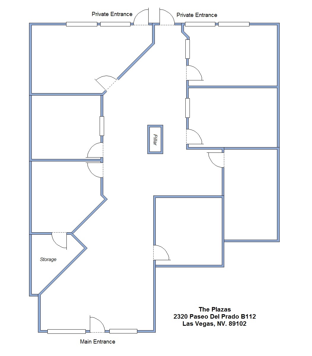 2310 Paseo Del Prado, Las Vegas, NV for lease Floor Plan- Image 1 of 1