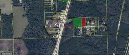 US HWY 301 and SE 122nd st, Starke, FL - aerial  map view