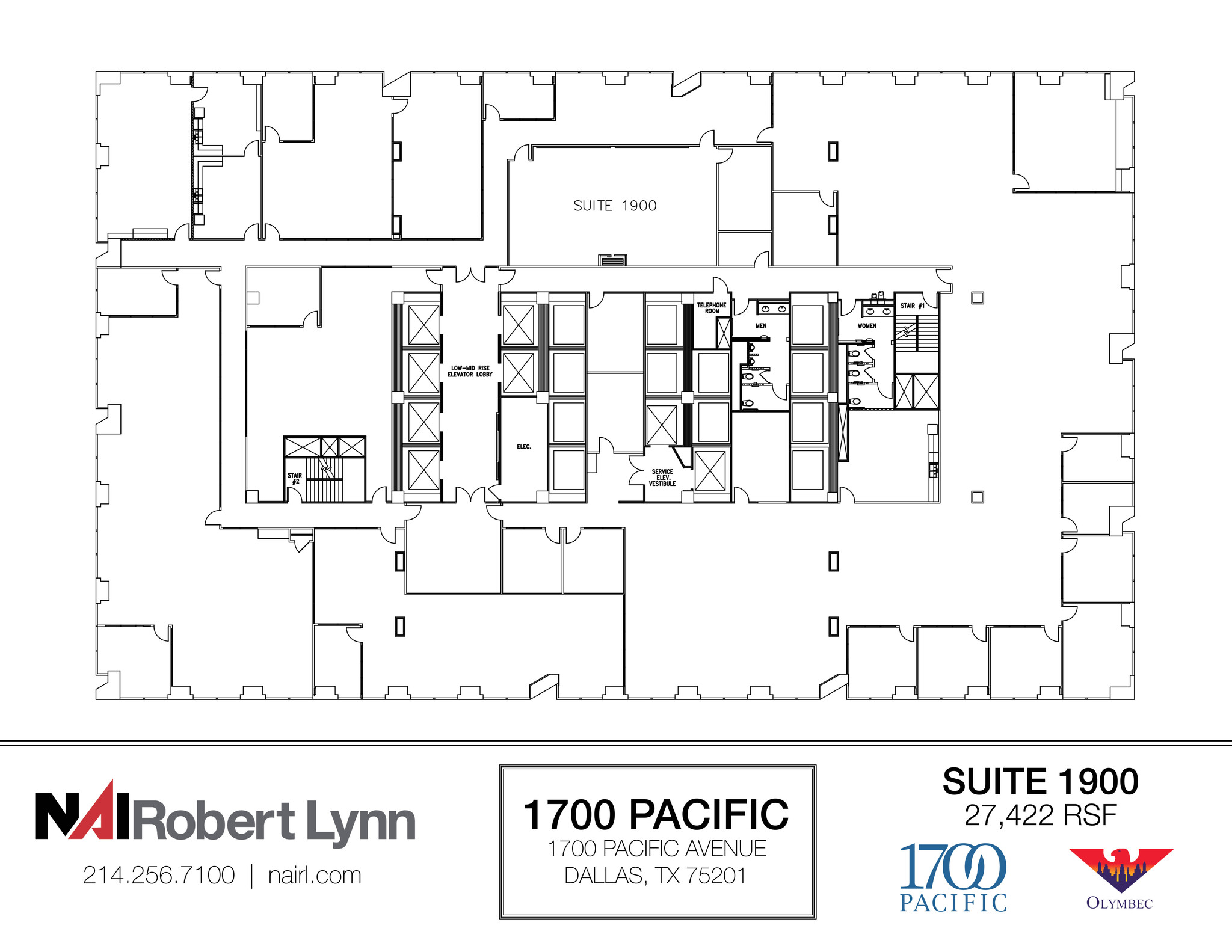 1700 Pacific Ave, Dallas, TX for lease Floor Plan- Image 1 of 1