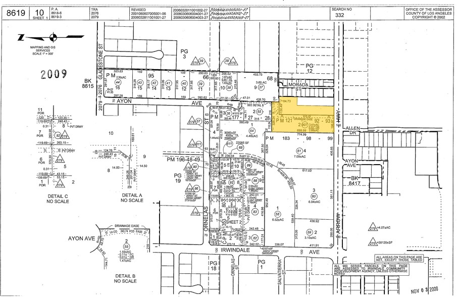 16203 Arrow Hwy, Irwindale, CA for lease - Plat Map - Image 2 of 9