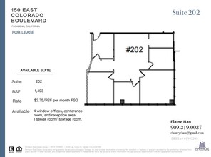 150 E Colorado Blvd, Pasadena, CA for lease Floor Plan- Image 1 of 1