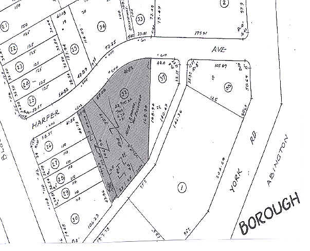 604 Harper Rd, Jenkintown, PA for sale Plat Map- Image 1 of 1