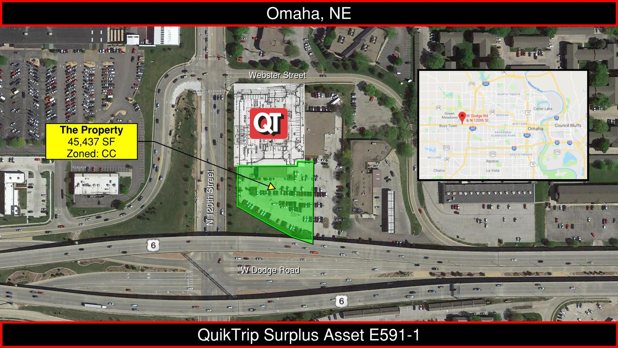 120th, Omaha, NE for sale Aerial- Image 1 of 1