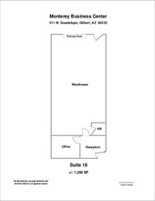 511 W Guadalupe Rd, Gilbert, AZ for lease Floor Plan- Image 1 of 1