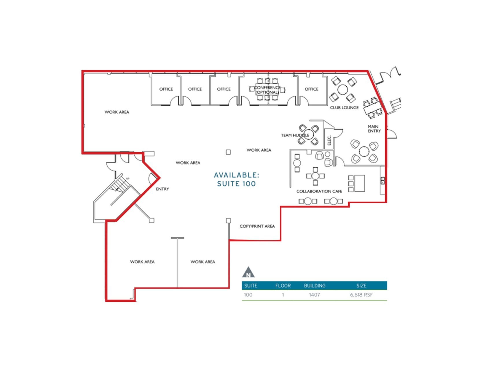 1407 116th Ave NE, Bellevue, WA for lease Floor Plan- Image 1 of 1