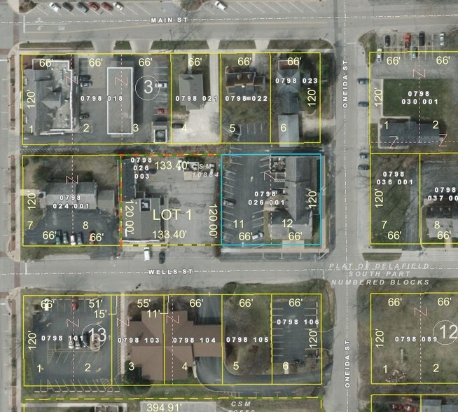 645 Wells St, Delafield, WI for sale - Plat Map - Image 1 of 1