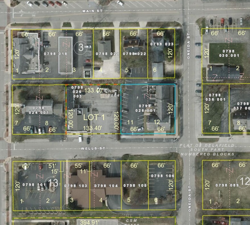 645 Wells St, Delafield, WI for sale Plat Map- Image 1 of 1