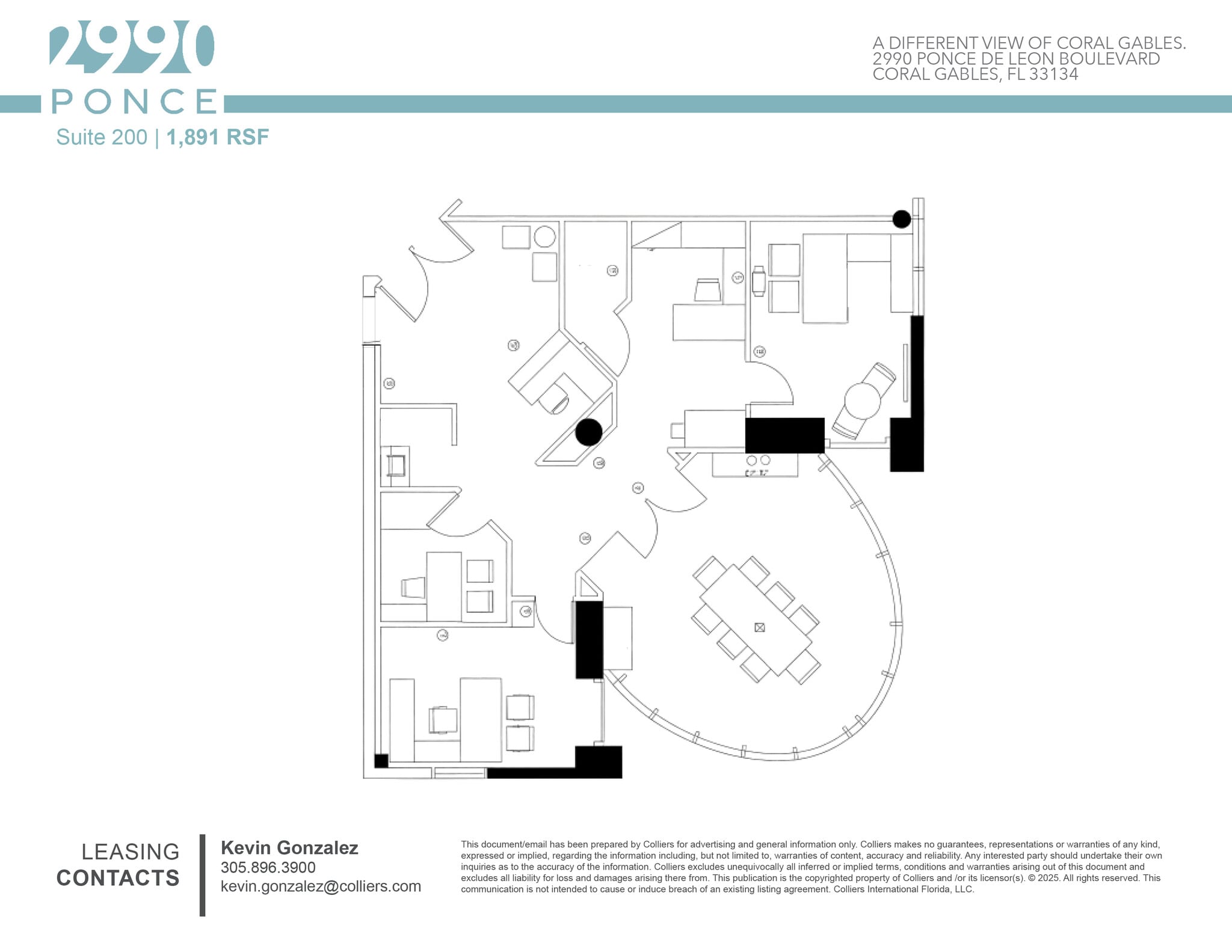 2990 Ponce De Leon Blvd, Coral Gables, FL for lease Floor Plan- Image 1 of 1