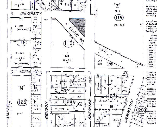 1830 Sherman Ave, Evanston, IL for lease - Plat Map - Image 2 of 7