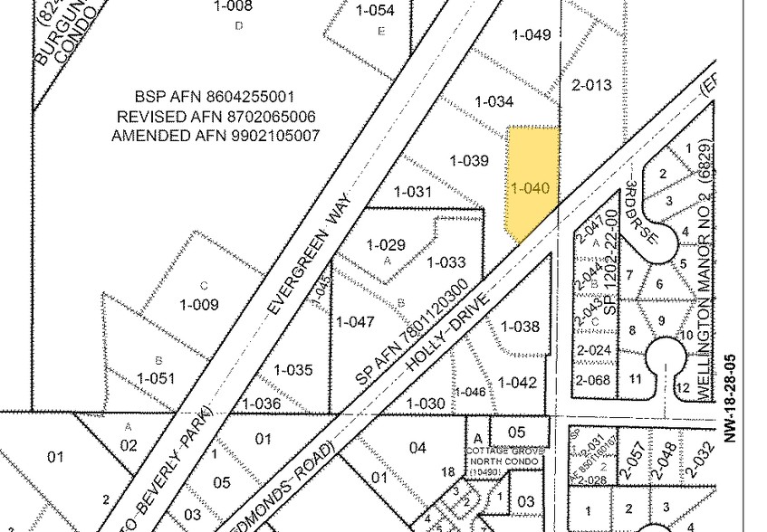 8620 Holly Dr, Everett, WA for sale - Plat Map - Image 1 of 1