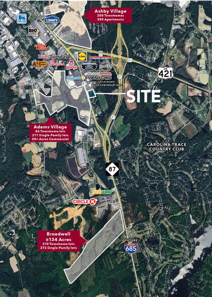 0 NC 87 Hwy, Sanford, NC for sale - Aerial - Image 3 of 4