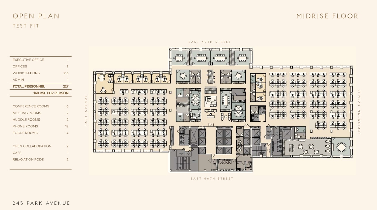 245 Park Ave, New York, NY for lease Floor Plan- Image 1 of 3