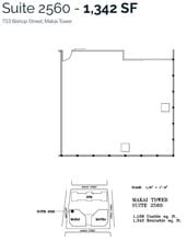 733 Bishop St, Honolulu, HI for lease Floor Plan- Image 1 of 1