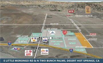 Little Morongo, Desert Hot Springs, CA - aerial  map view - Image1