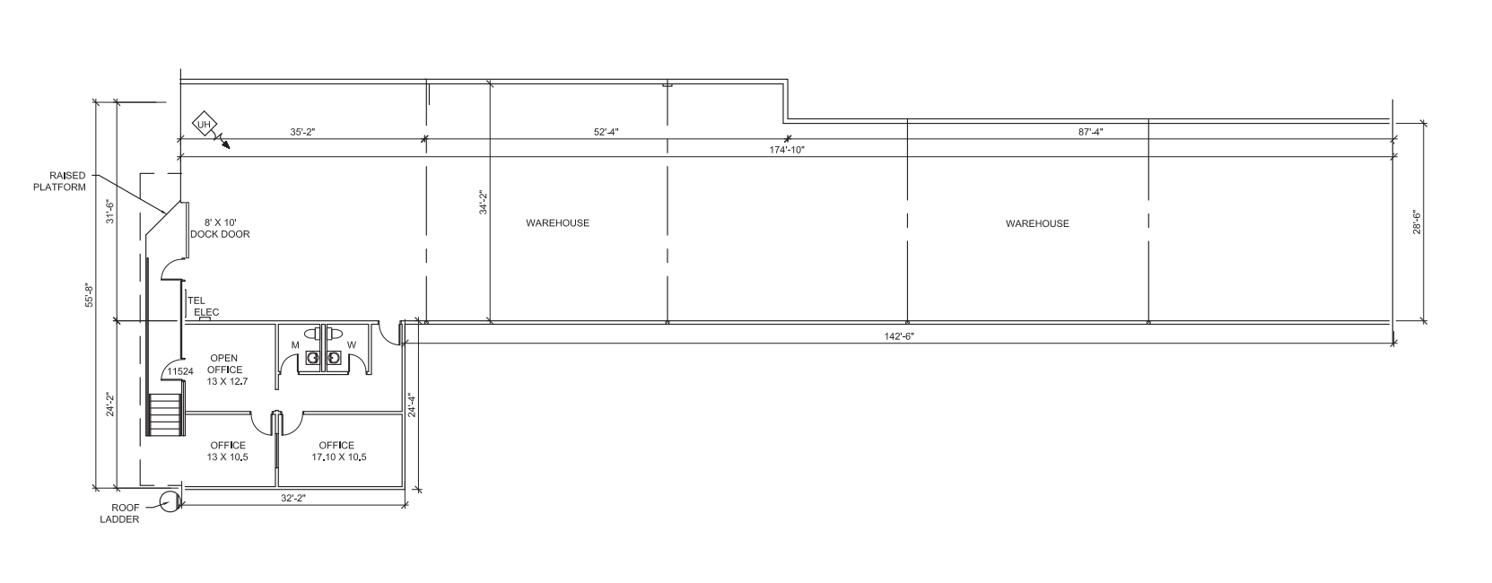 11510-11530 Grissom Ln, Dallas, TX for lease Floor Plan- Image 1 of 1