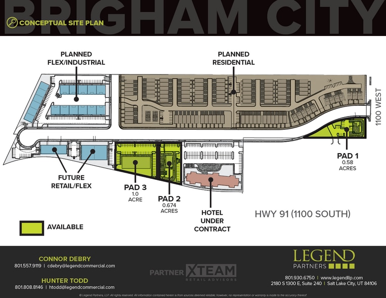 1050 W 1100 S, Brigham City, UT for sale - Site Plan - Image 2 of 3