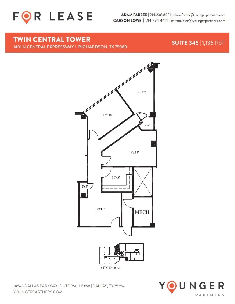 1401 N Central Expy, Richardson, TX for lease Floor Plan- Image 1 of 1