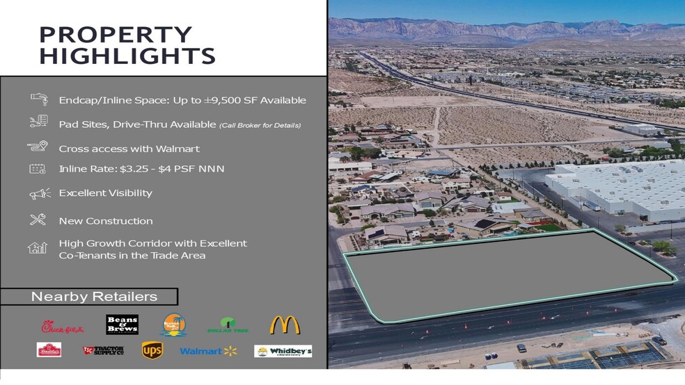 Rainbow Blvd Blue Diamond Blvd Blvd, Las Vegas, NV for lease - Aerial - Image 3 of 6