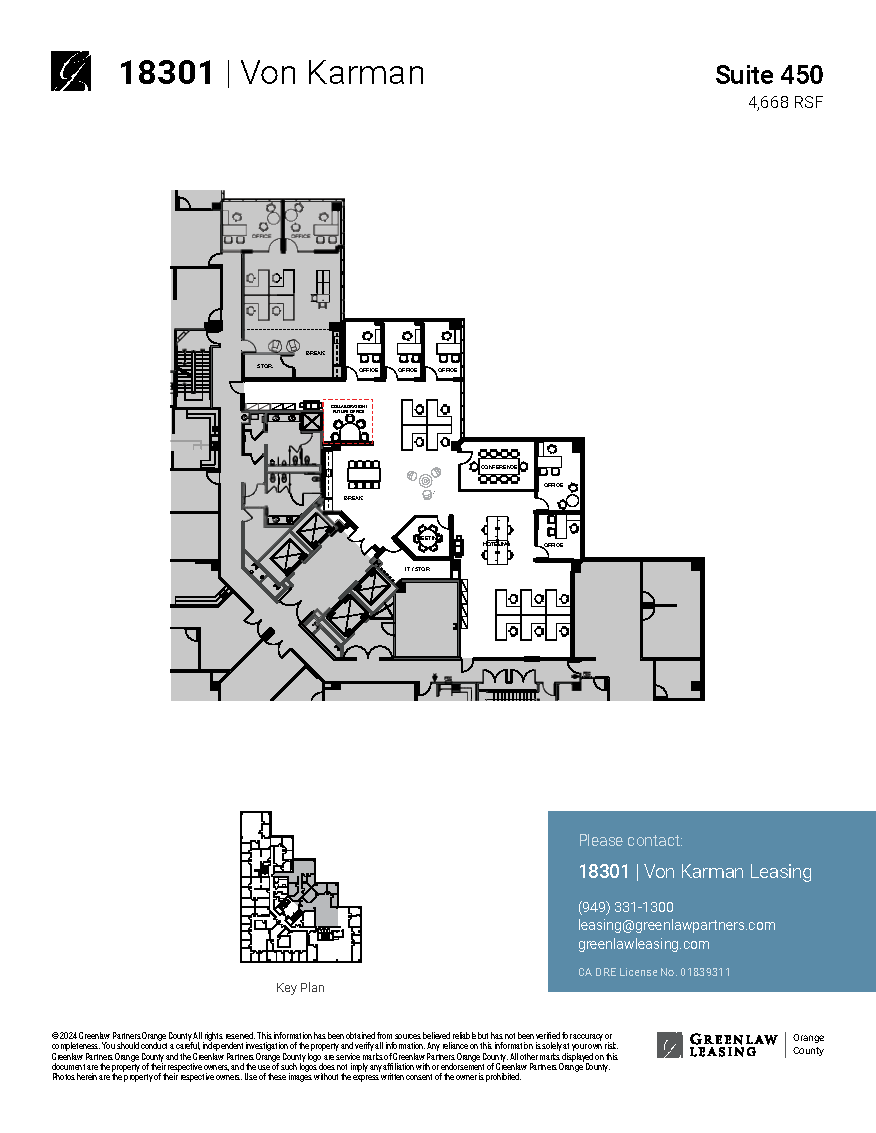 18301 Von Karman Ave, Irvine, CA for lease Floor Plan- Image 1 of 1