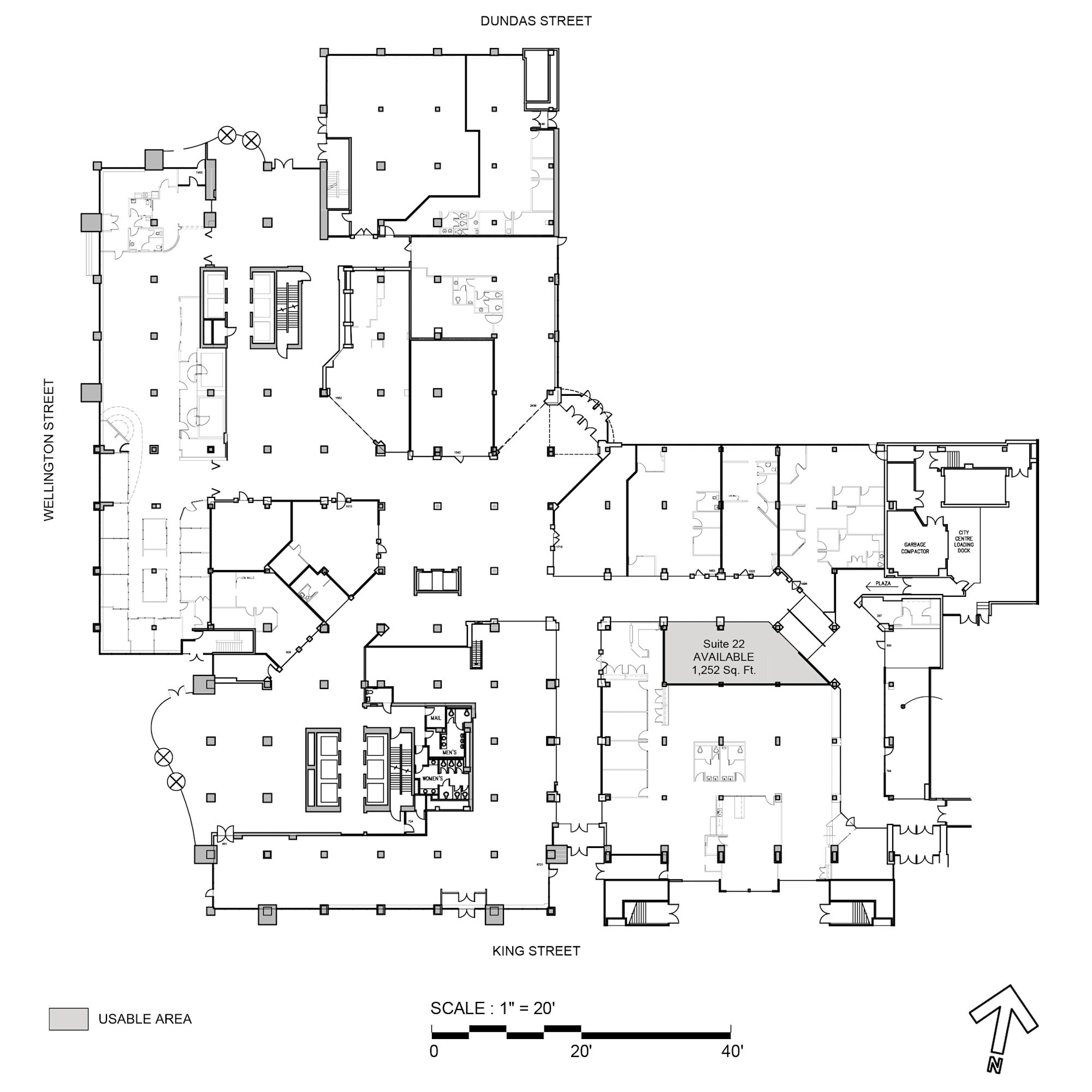 380 Wellington St, London, ON for lease Floor Plan- Image 1 of 1