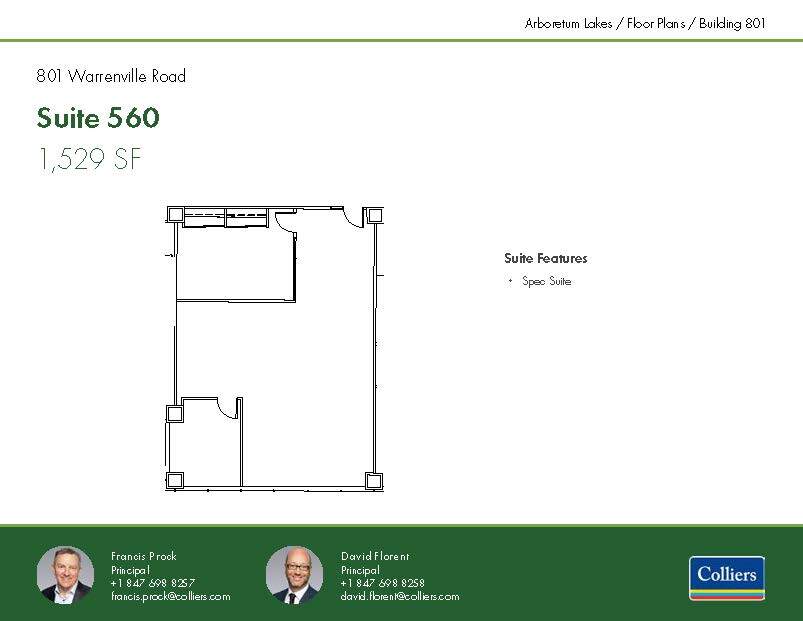 801 Warrenville Rd, Lisle, IL for lease Floor Plan- Image 1 of 1