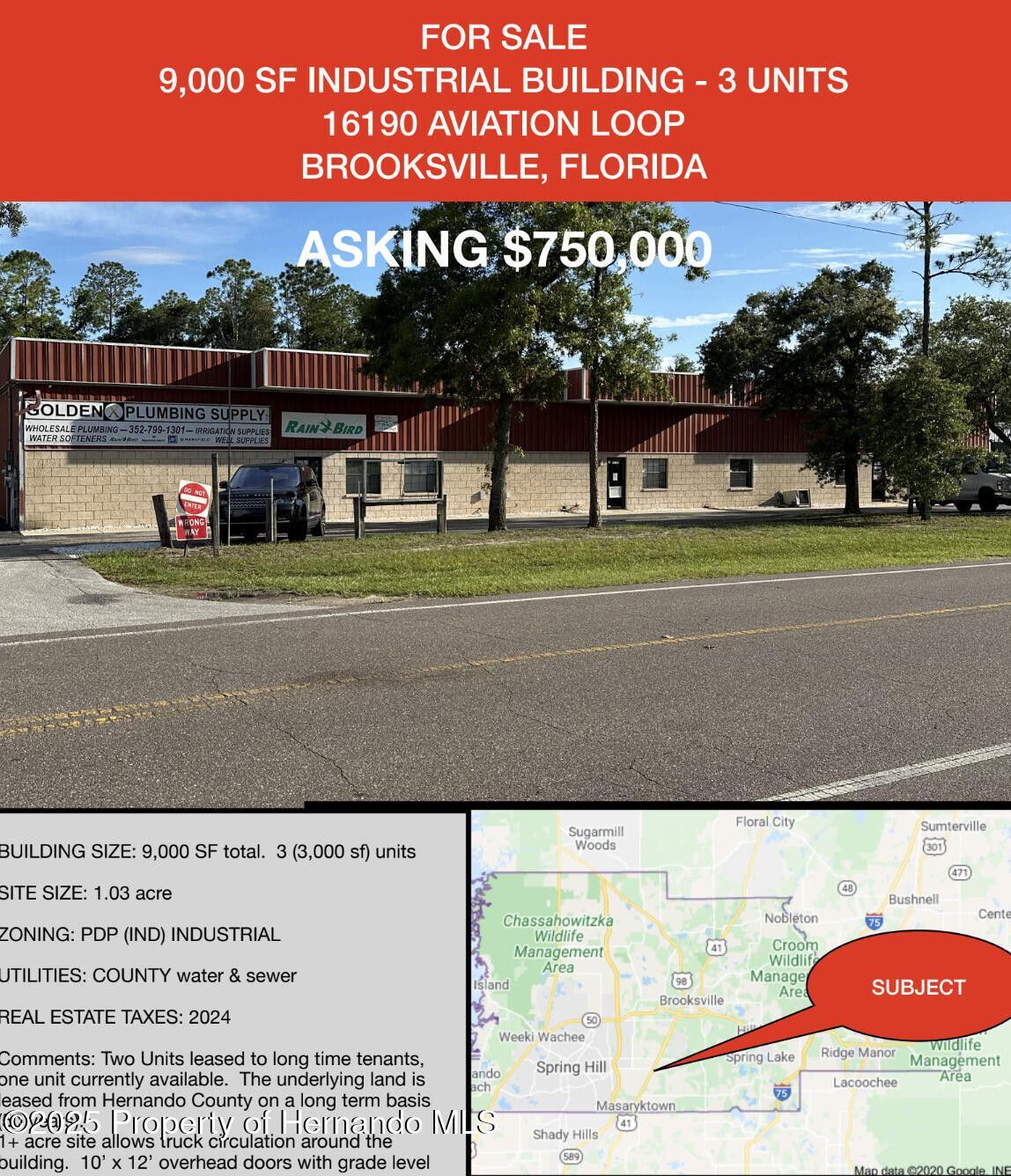 16182-16190 Aviation Loop, Brooksville, FL for sale Building Photo- Image 1 of 4