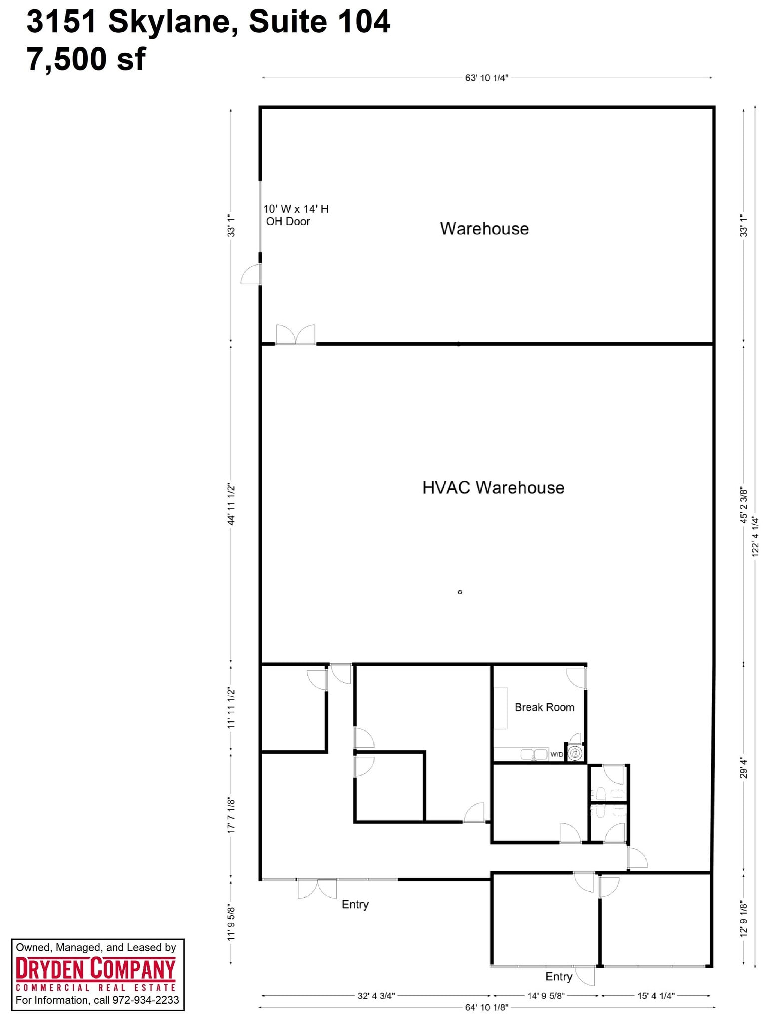 3151 Skylane Dr, Carrollton, TX for lease Floor Plan- Image 1 of 1