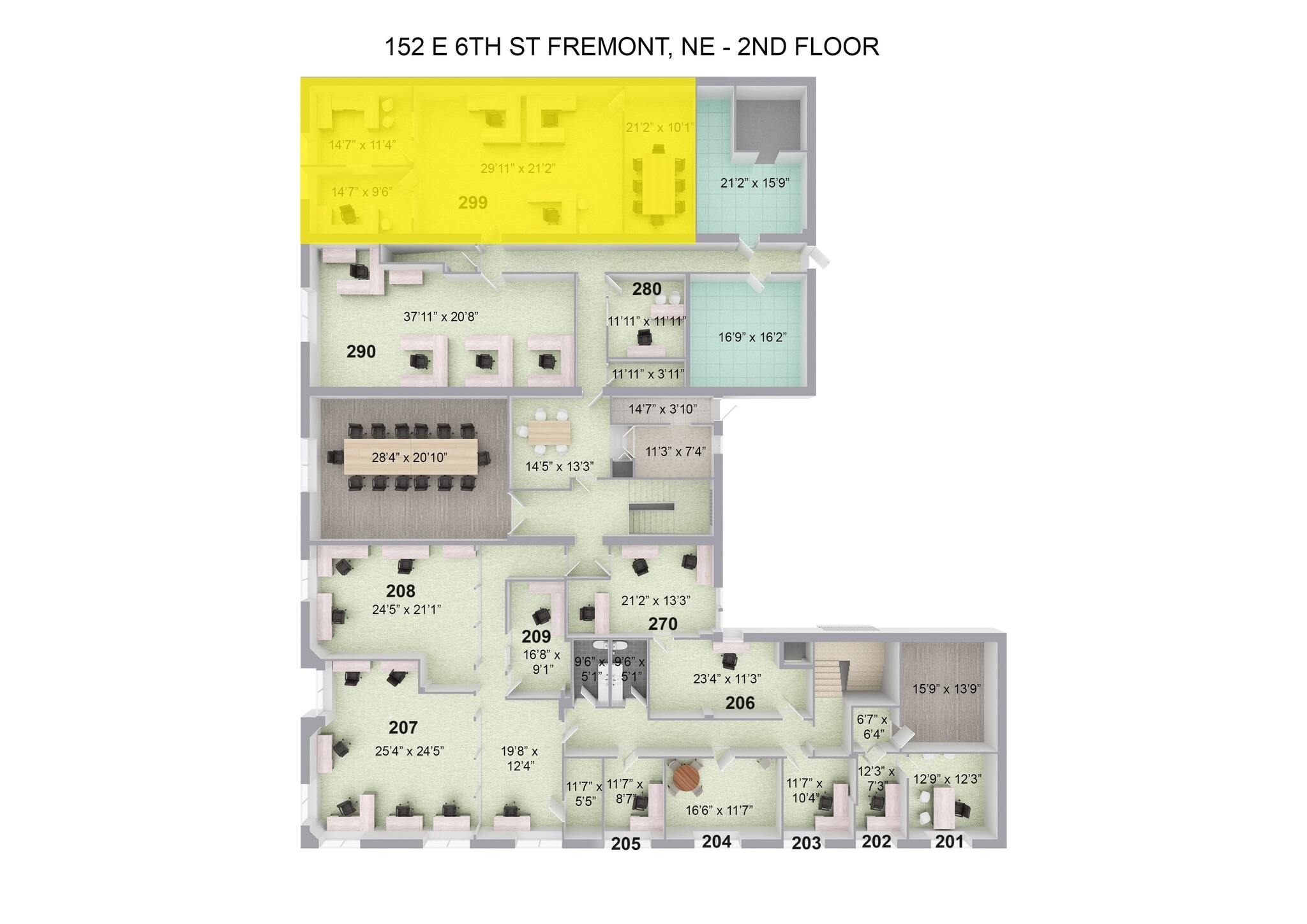 152 E 6th St, Fremont, NE for lease Floor Plan- Image 1 of 11